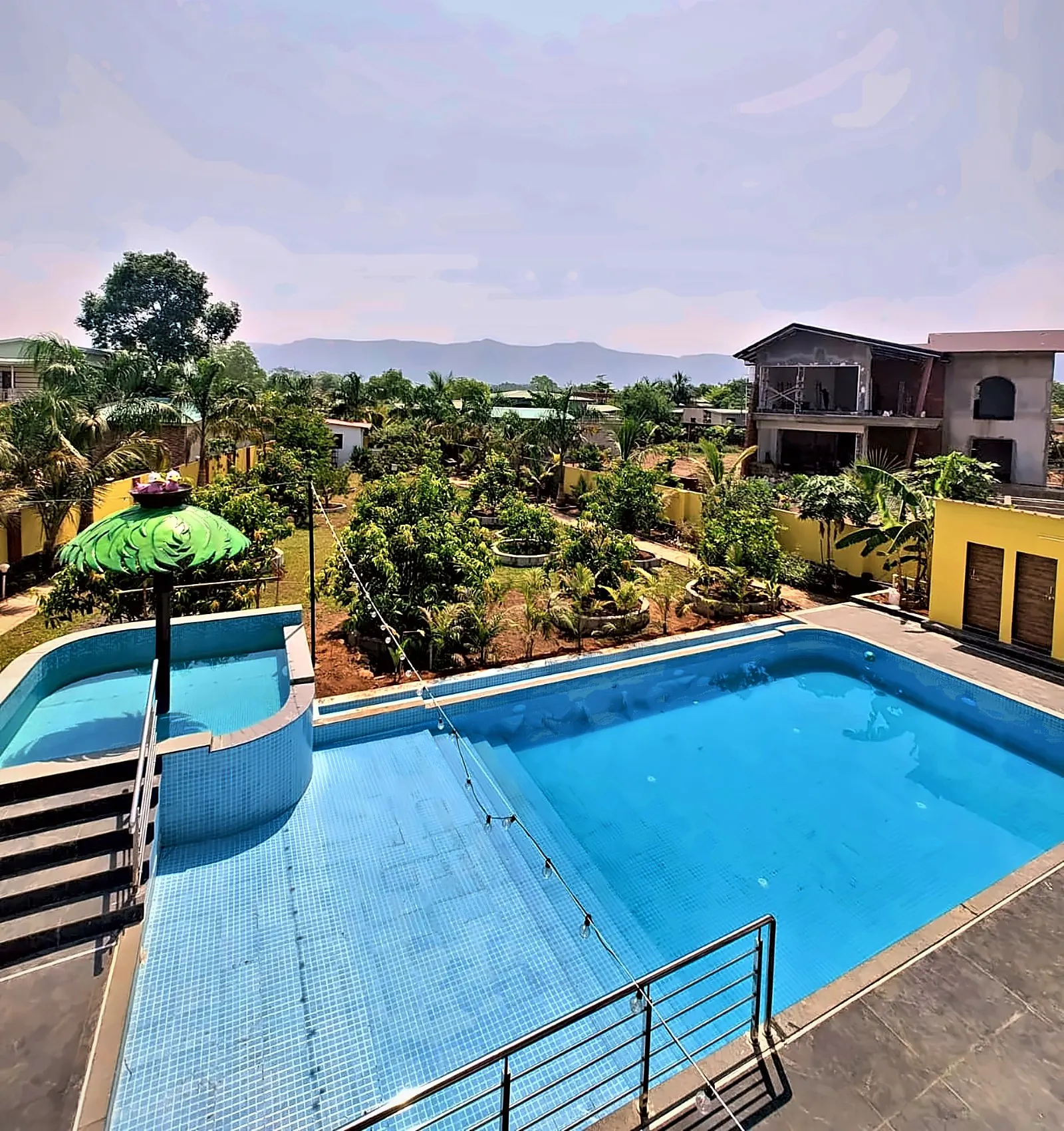 The pool, Aamantara Villa, Karjat