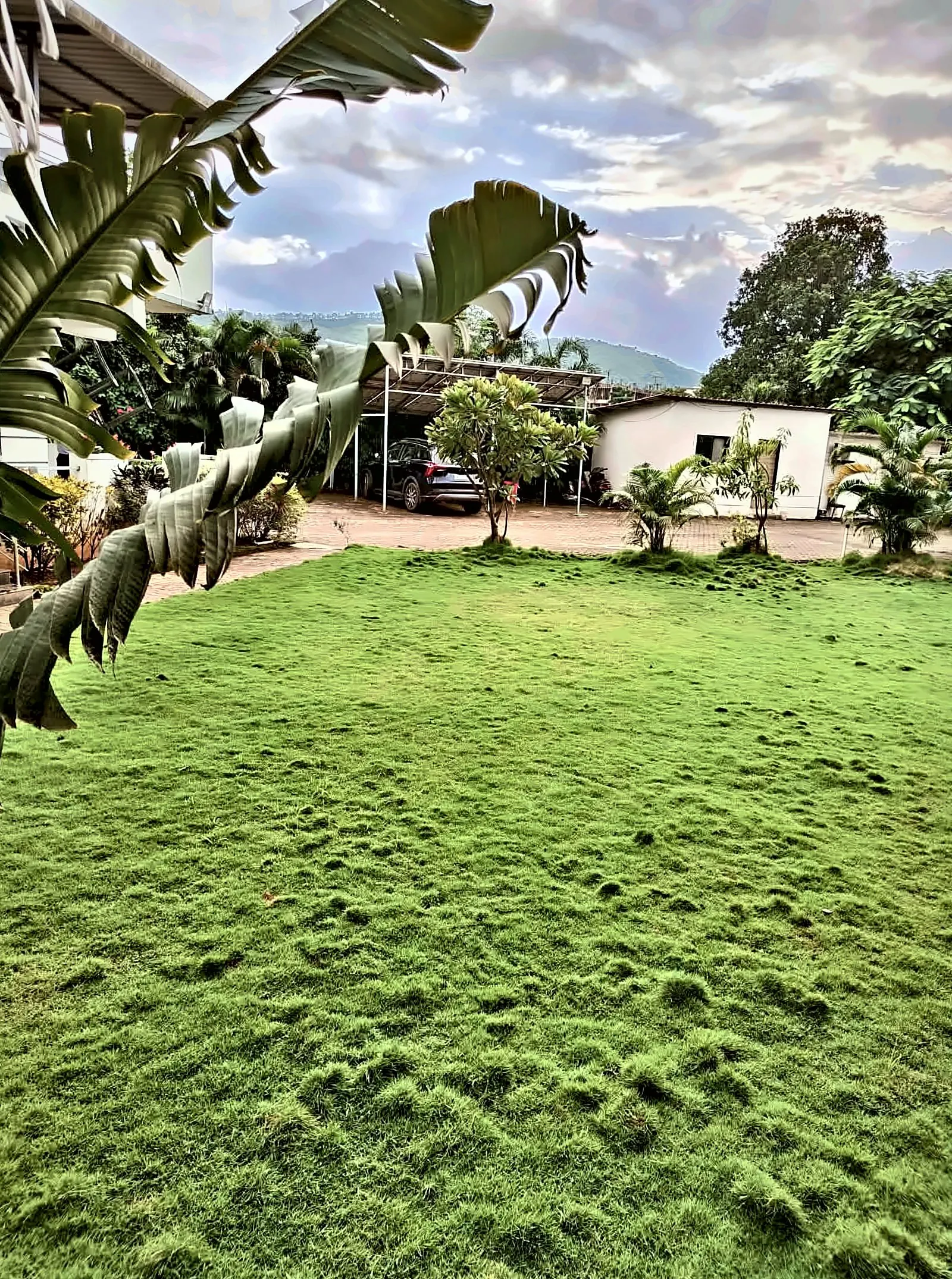 The far lawn, Aamantara Villa, Karjat