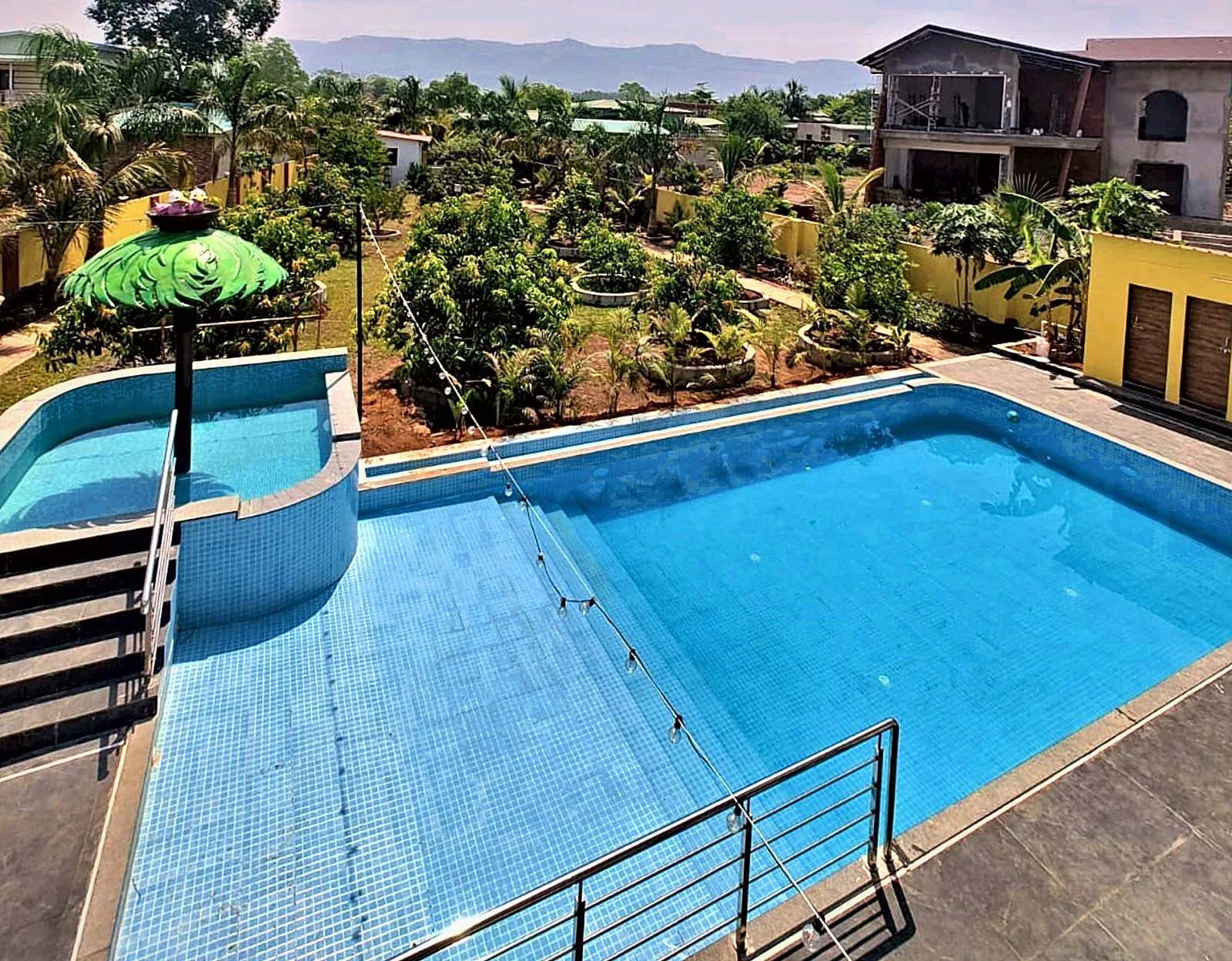 The pool at Aamantara Villa, Karjat